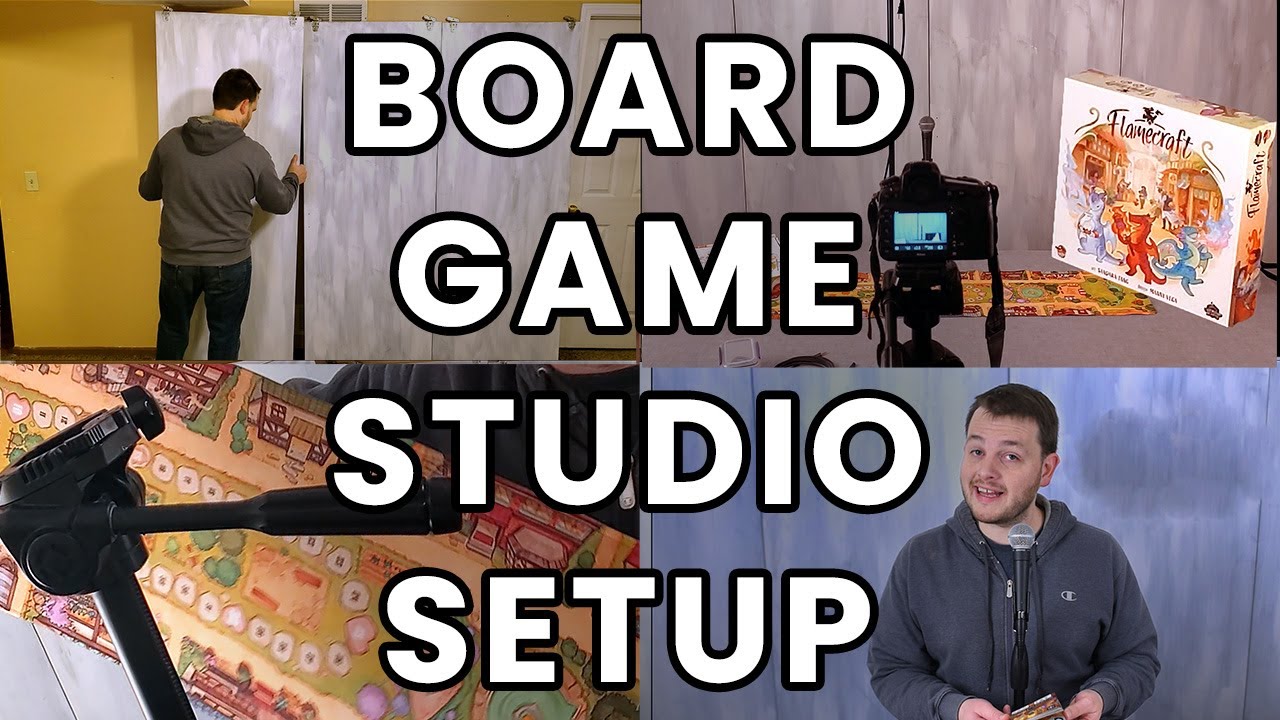 Behind the scenes look at how I set up my board game studio