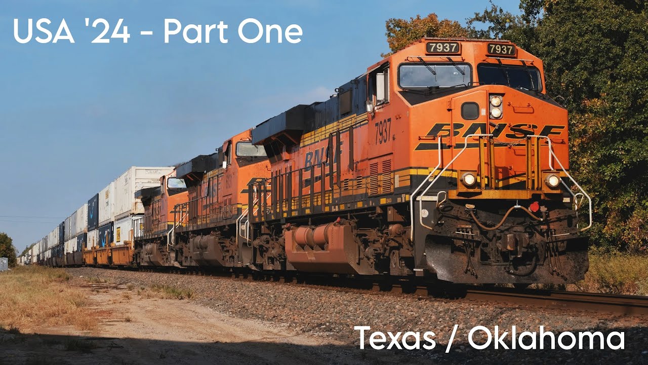 USA Freight Trains - Texas, Oklahoma