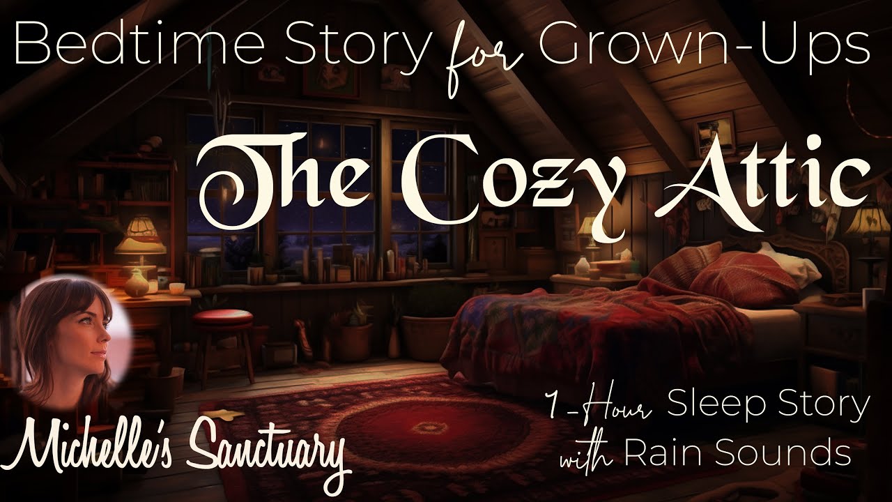 1-Hour Calm Sleep Story| THE COZY ATTIC | Relaxing Bedtime Story for Grown-Ups (asmr rain sounds)
