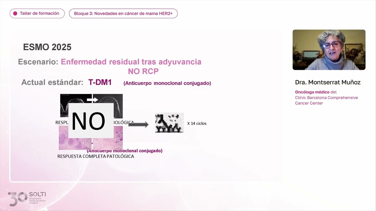 Taller pacientes SOLTI 2025 - Novedades en cáncer mama HER2+| Dra. Montserrat Muñoz