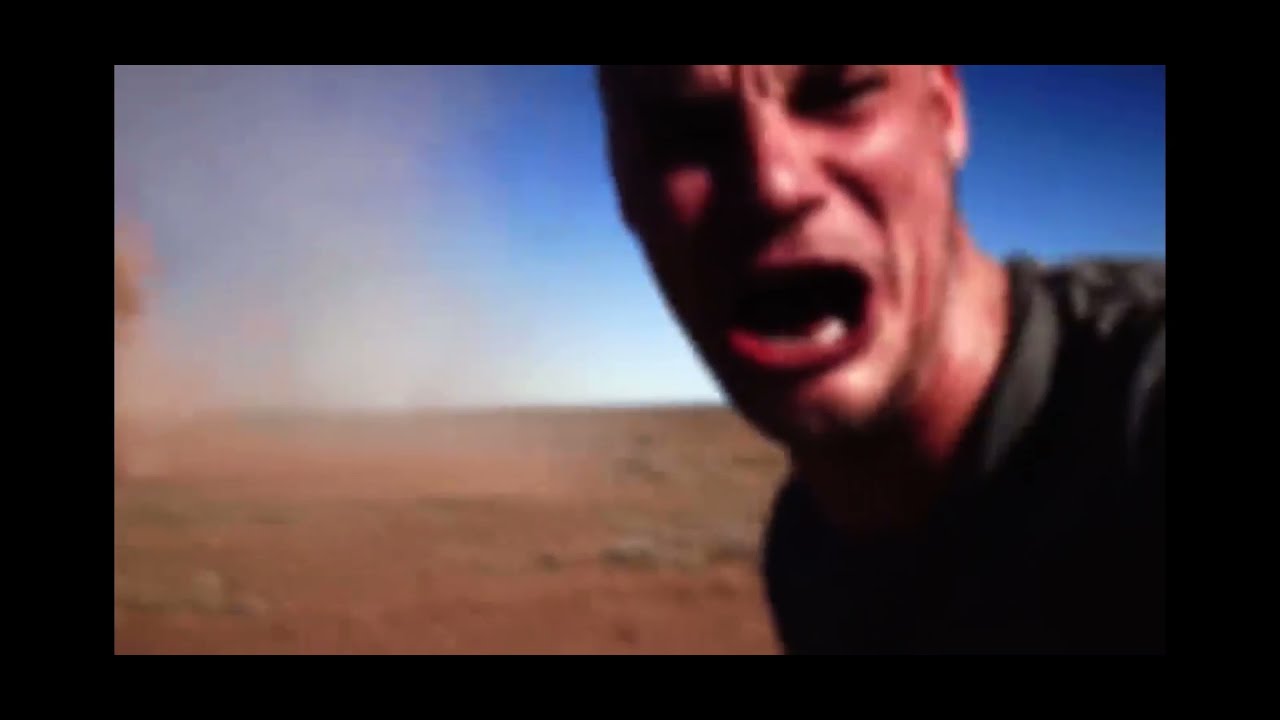 Crazy Australian Guy Encounters A Dirt Devil Down Under In The Outback