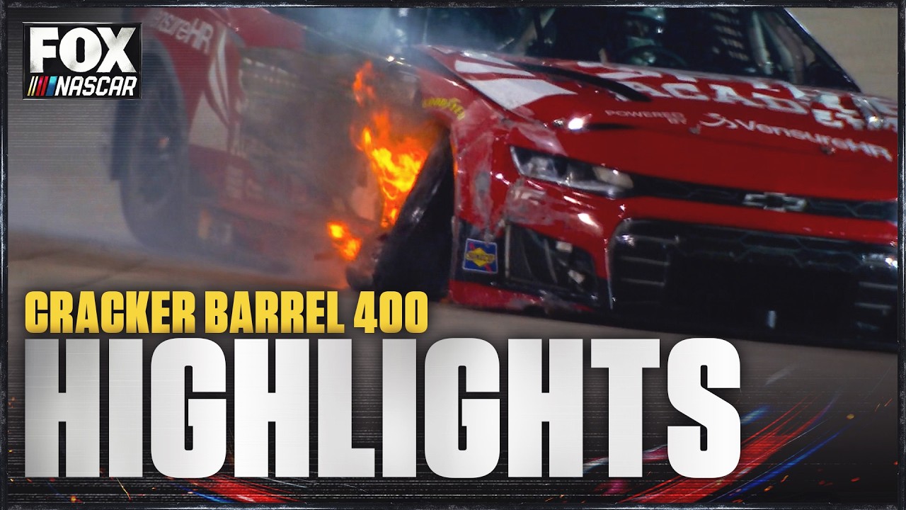 NASCAR Cup Series: Cracker Barrel 400 Highlights 🏁 NASCAR on FOX