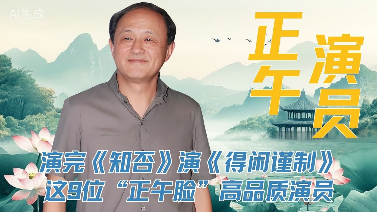 演完《知否》演《得闲谨制》，这9位&ldquo;正午脸&rdquo;高品质演员， 你能认出几个？ #杨新鸣 #廖凡 #得闲谨制