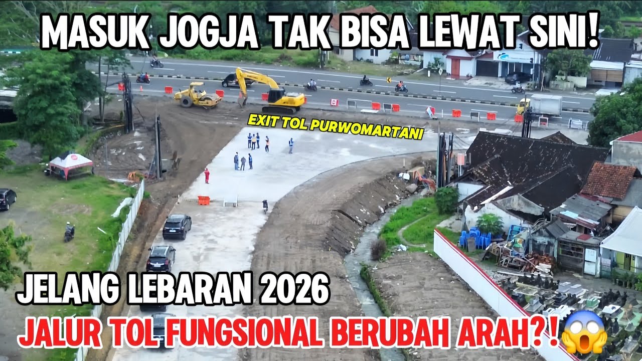 RESMI BERUBAH‼️Jalur Fungsional Tol Jogja–Solo Lebaran 2026 Jadi 1 Arah, Ini Penyebabnya‼️