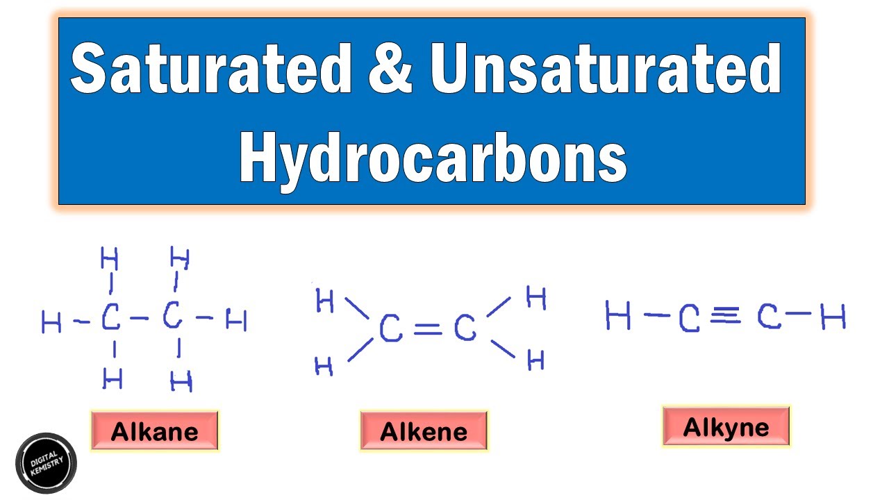 Saturated Hydrocarbons and Unsaturated Hydrocarbons | Class 10 Chemistry Chapter Organic Chemistry