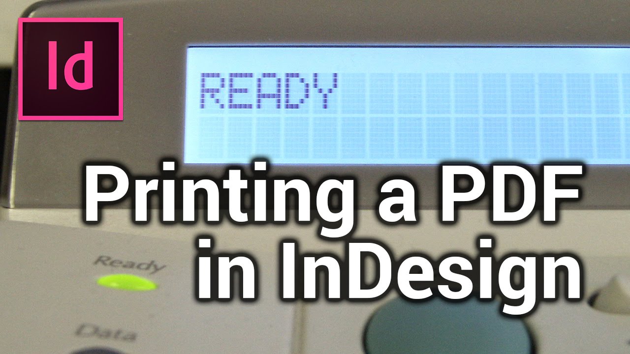 Printing a flyer using PDF - Make a flyer in InDesign [6/6]