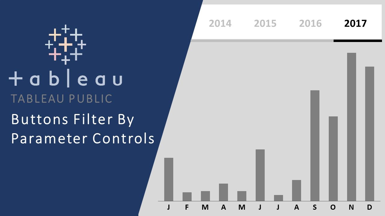 Tableau Tutorial: Add Clickable Buttons on your Dashboard to Filter your Data