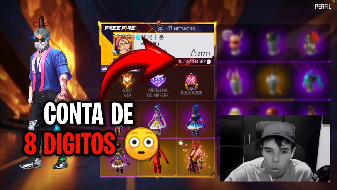Avaliei a Conta dos INSCRITOS mais antigos do Free Fire! 