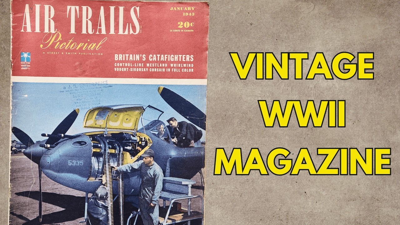 WWII Aircraft Magazine Flip Through | Air Trails Pictorial Jan. 1943 | Ads &  Photographs