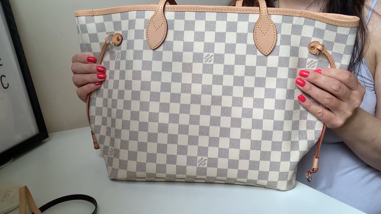 Unboxing Louis Vuitton Neverfull MM || Damier Azur || Always Sophie