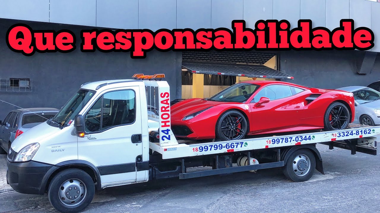 Transportamos uma #ferrari #488 - #guincho #iveco