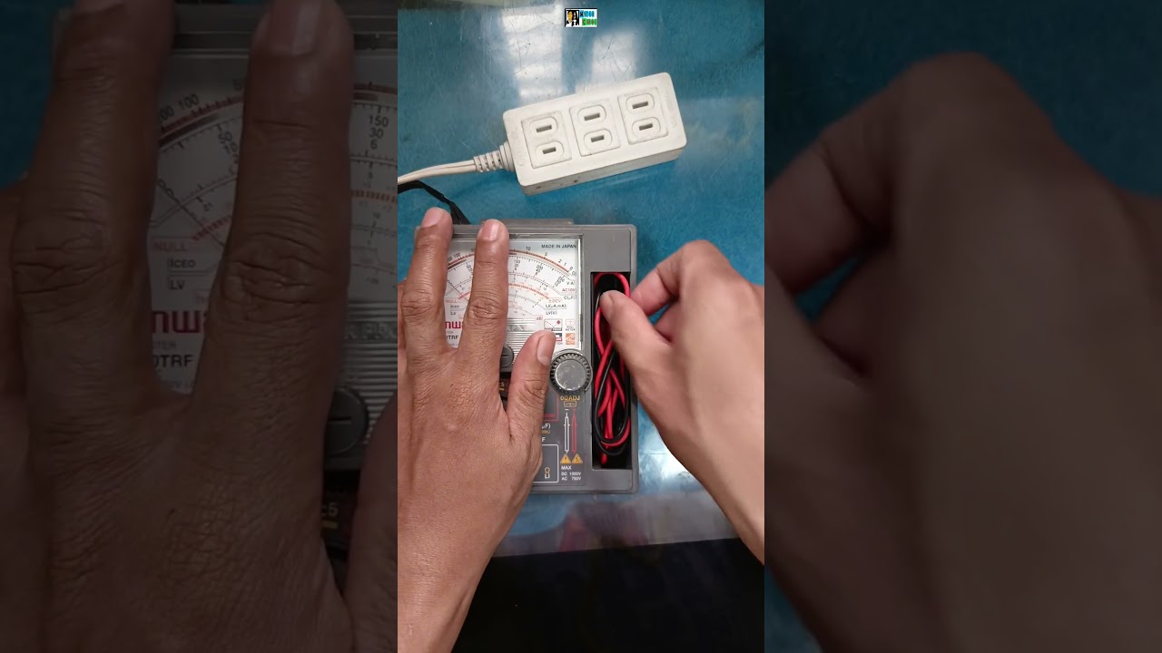 How to check supply voltage using Analog Multitester (Sanwa)