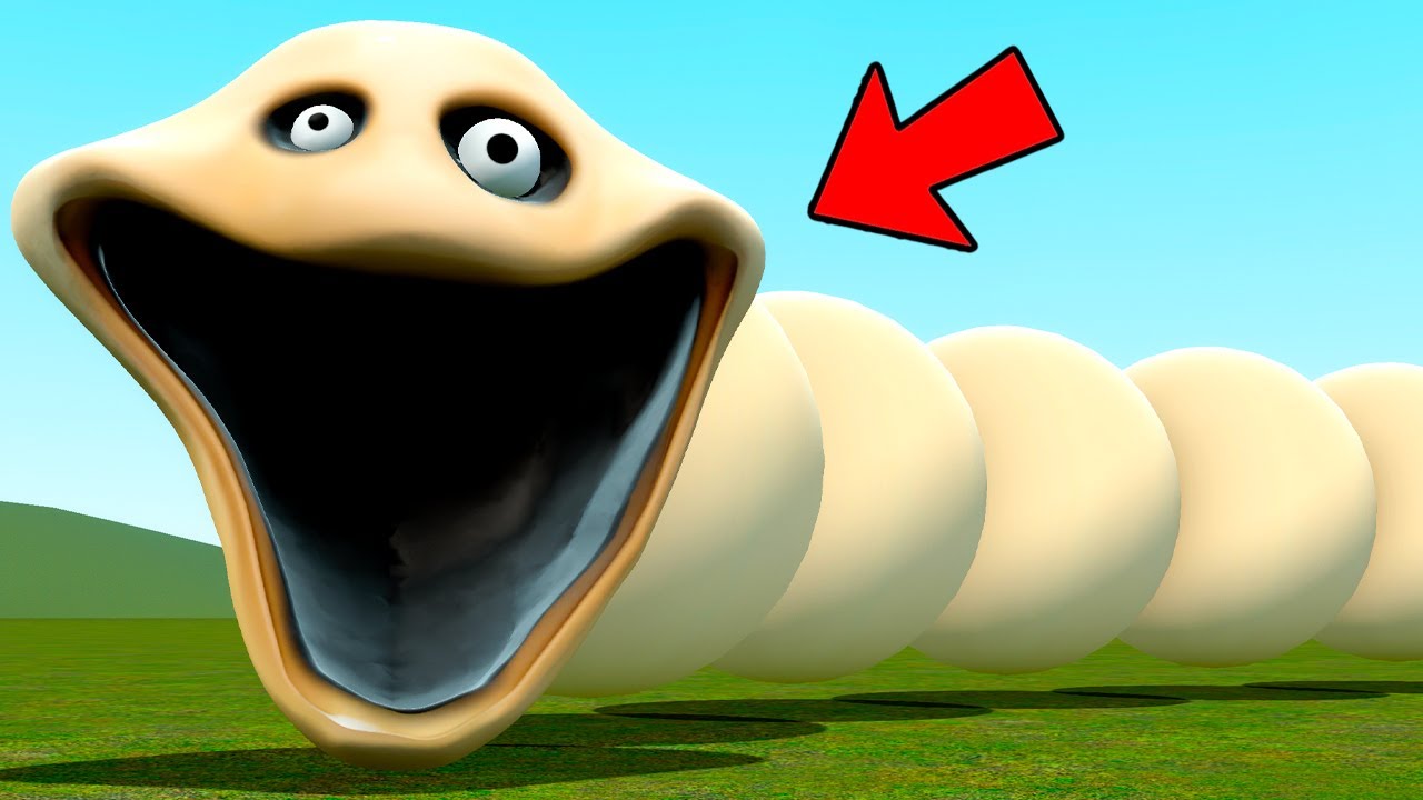 WHAT IF I BECOME A ROBLOX HUNGRY WORM In Garry's Mod!