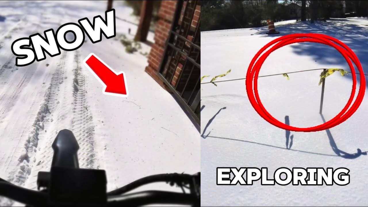 I Took My E-Ride Pro Exploring in the SNOW ❄️……