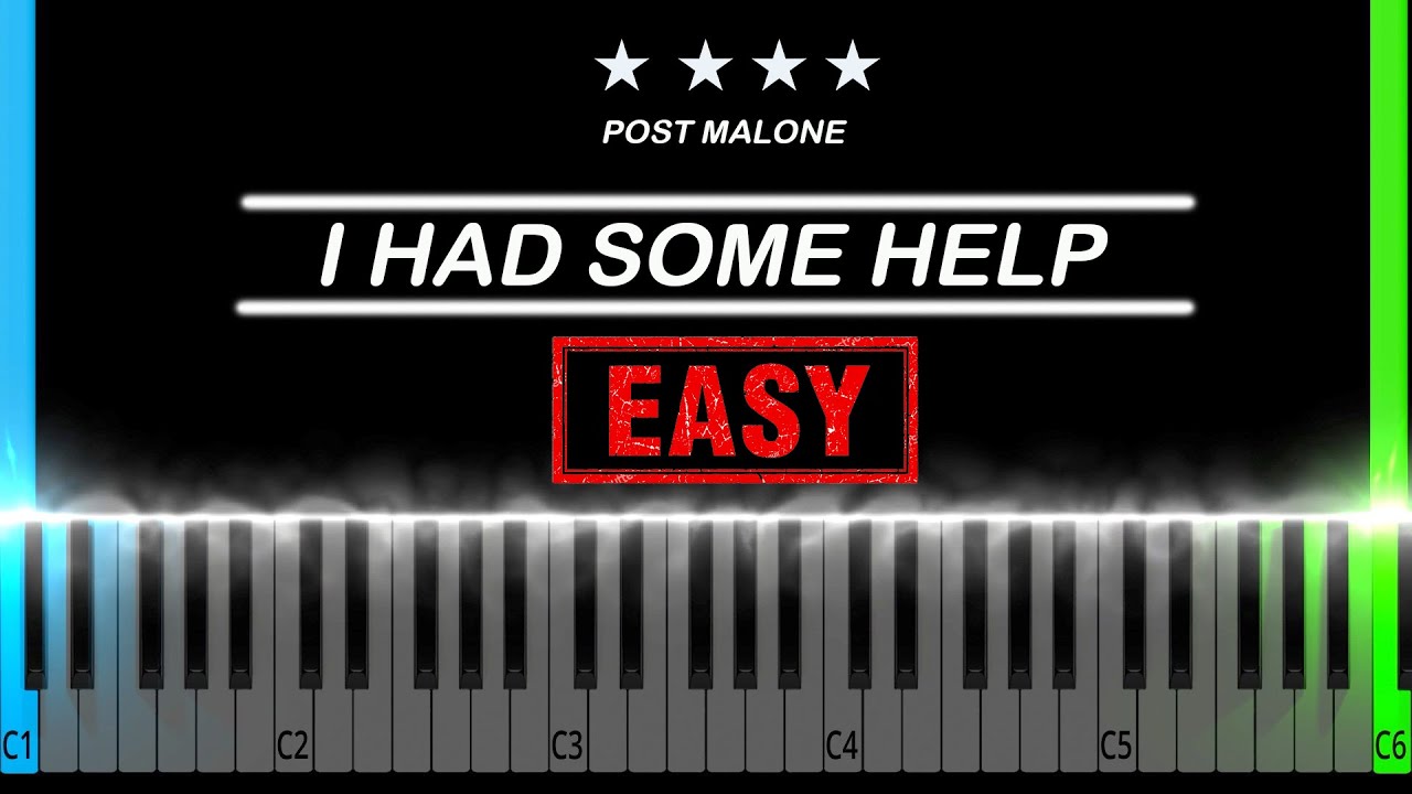 Post Malone - I Had Some Help (feat. Morgan Wallen) Easy Piano Tutorial