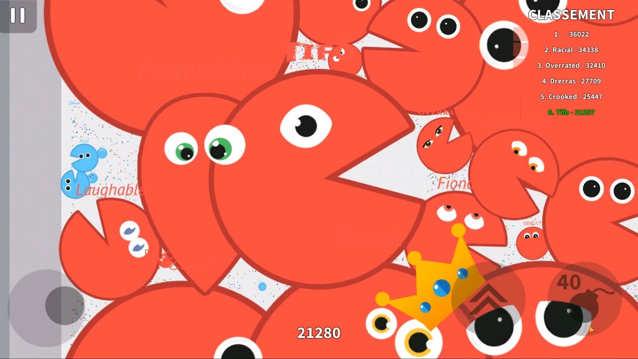 Soul.io - Biggest Pacman (world record) Map Control: 100.00% Team