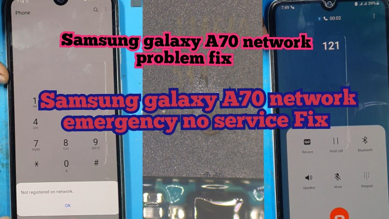 Исправление аварийной ситуации и отсутствия сети на Samsung Galaxy A70 || Исправление аварийной с...