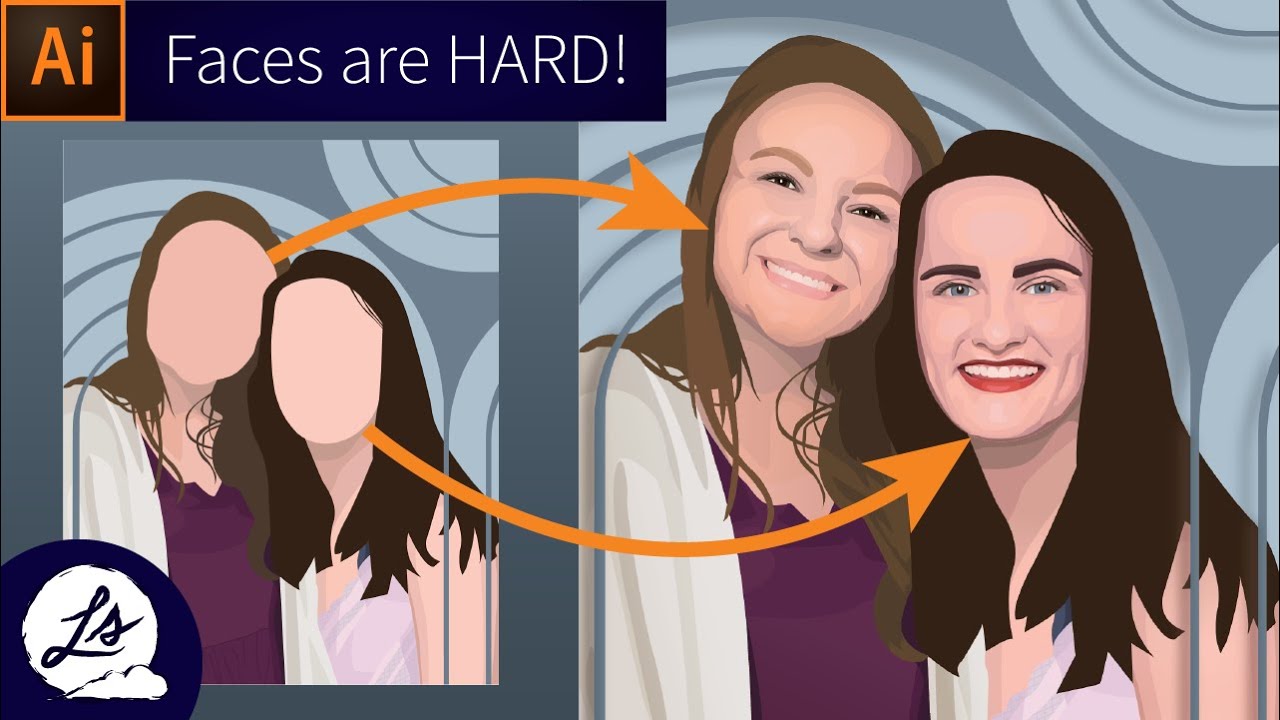 Faces are HARD! | pt2 | Adobe Illustrator Commission