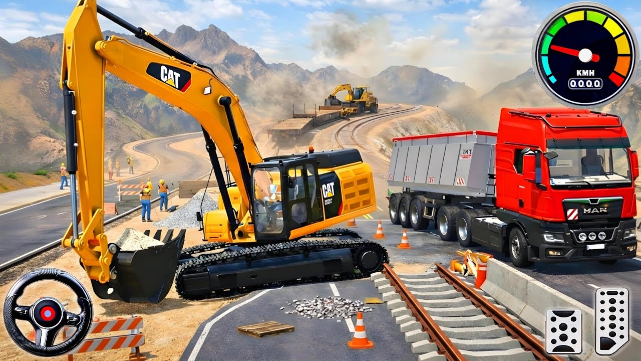 🚧 Mega City Road Construction 3D 👷 | Heavy Excavator & Truck Simulator – Android Gameplay