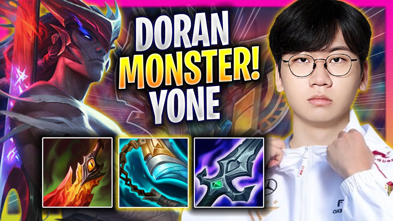 T1 DORAN IS A MONSTER WITH YONE! - T1 Doran Plays Yone TOP vs Maokai! | Season 2024