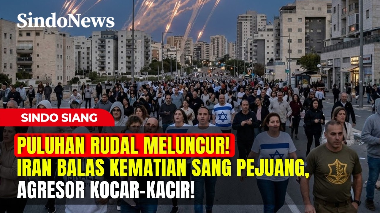 PULUHAN RUDAL MELUNCUR! Iran Balas Kematian Sang Pejuang, Agresor Kocar-Kacir! | Sindo Siang | 20/03