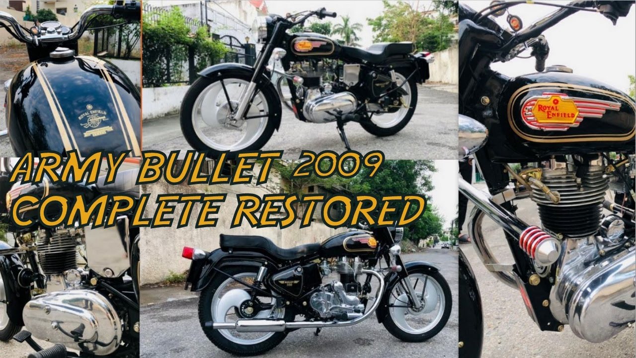 Army Bullet 2009 Complete Restored || Mechanical Work || Paint Job || moneysinghofficial