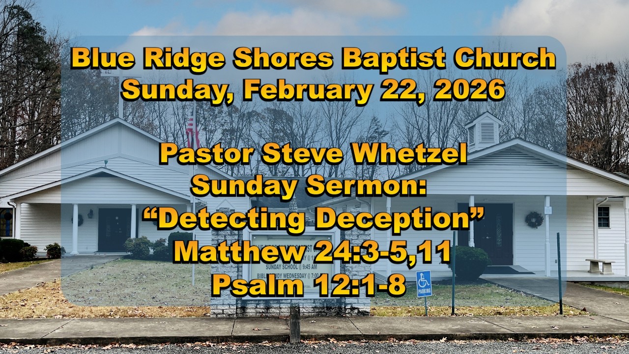 Sunday February 22 2026 Sermon
