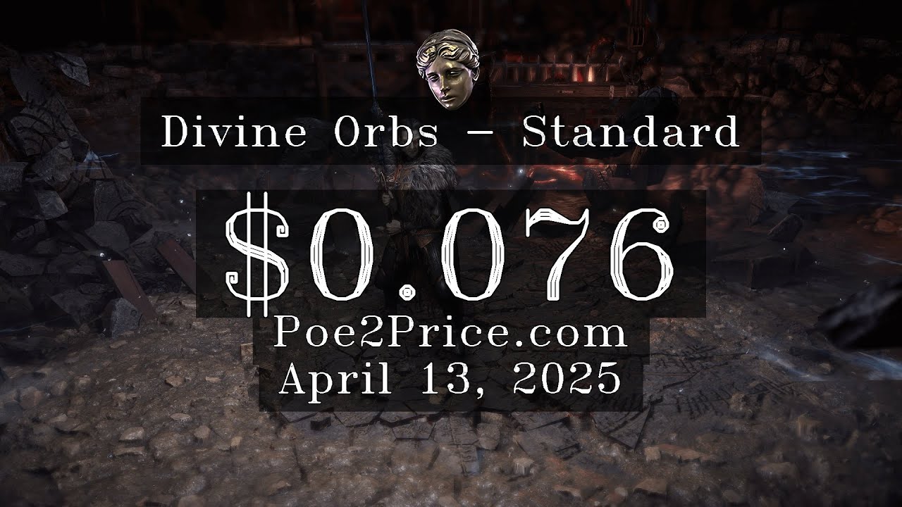 Divine Orbs Price $0.076 on April 13, 2025 in Path of Exile 2 [Standard]