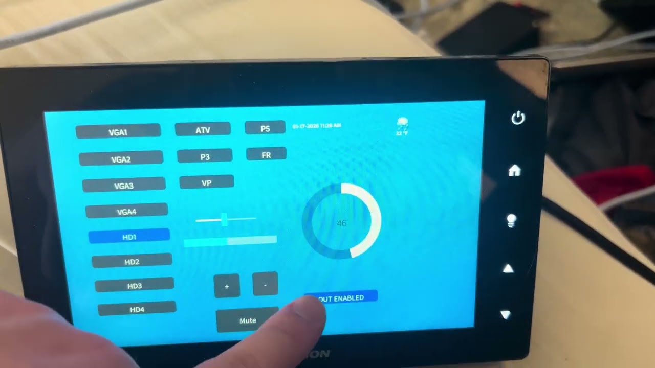 My crestron control system setup
