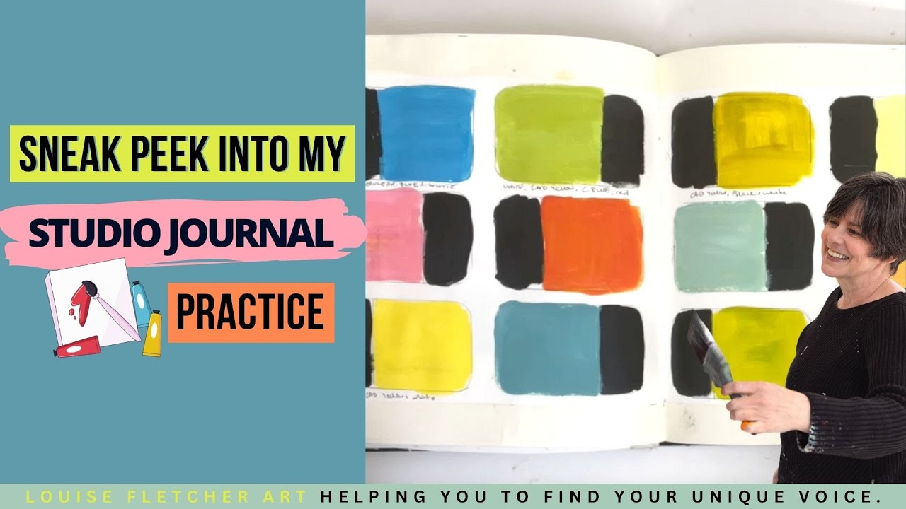 Sneak peek into my studio journal practice
