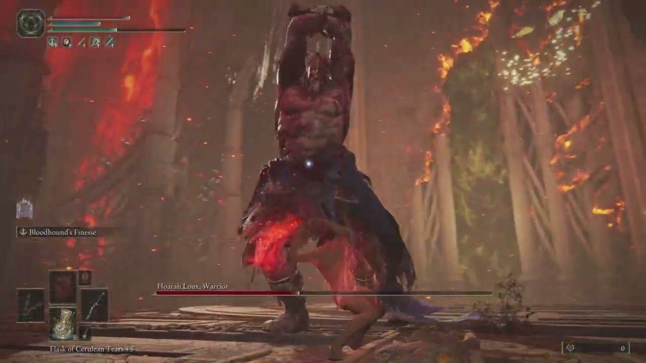 Godfrey, First Elden Lord / Hoarah Loux - Bloodhound’s Fang build (No Damage)