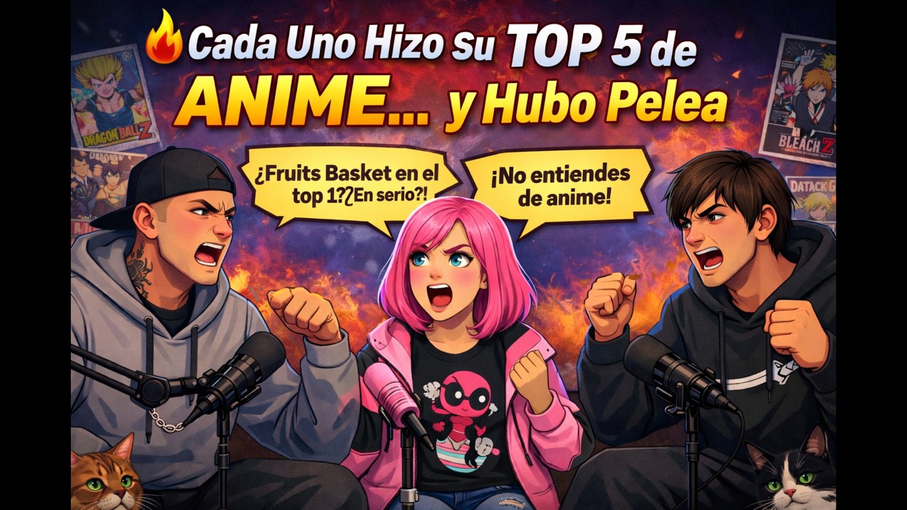 🔥 Cada Uno Hizo Su TOP 5 de ANIME… y Hubo Movida