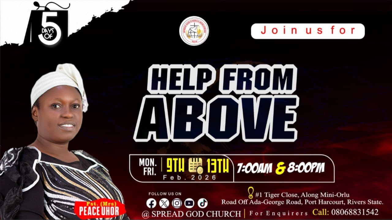 DAY4 MORNINGPRAYER: HELP FROM ABOVE.