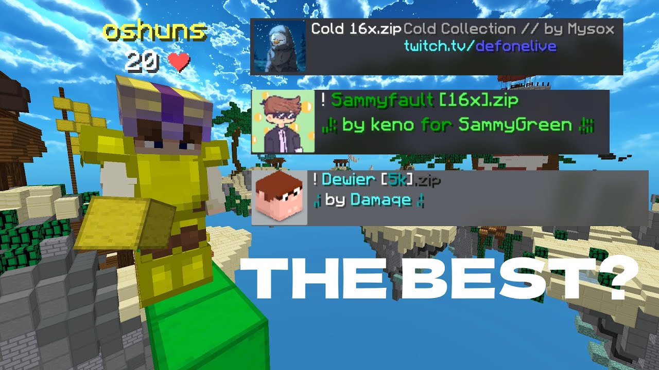 The BEST 1.8.9 BEDWARS packs of 2025 (FPS Boosting)