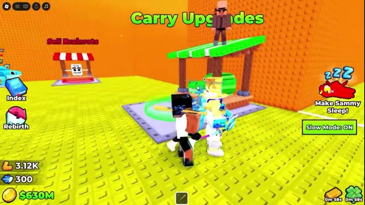 Stealing Brainrots from Giants in Roblox….