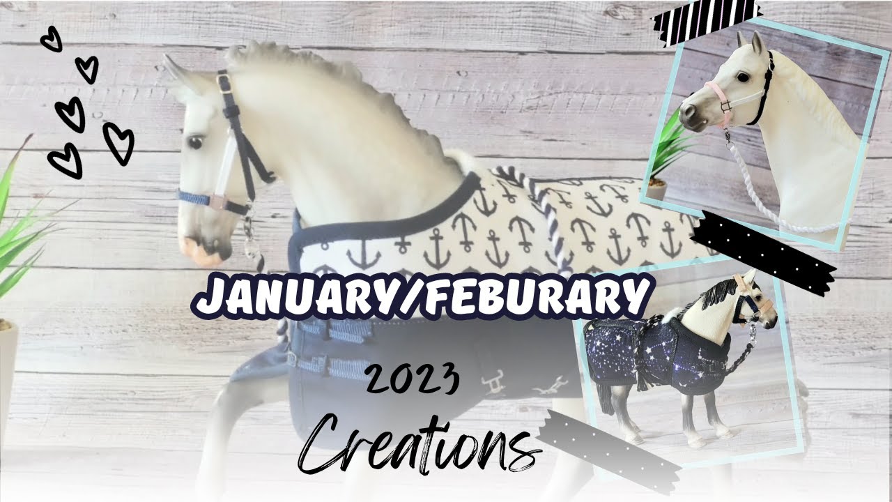 January/February 2023 Model Horse Tack Creations!! #modelhorses #breyer #schleich
