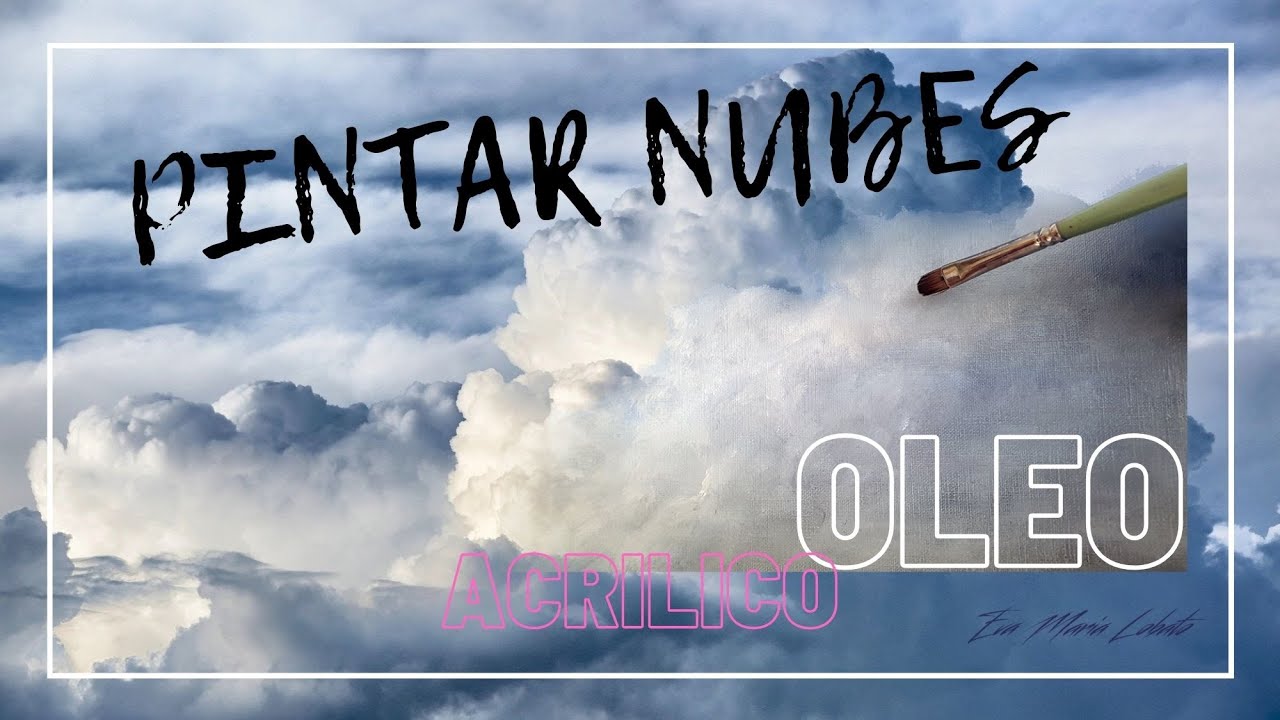 Como pintar NUBES con oleo ⛅🌥☁🖌 | Aprende a PINTAR al ÓLEO