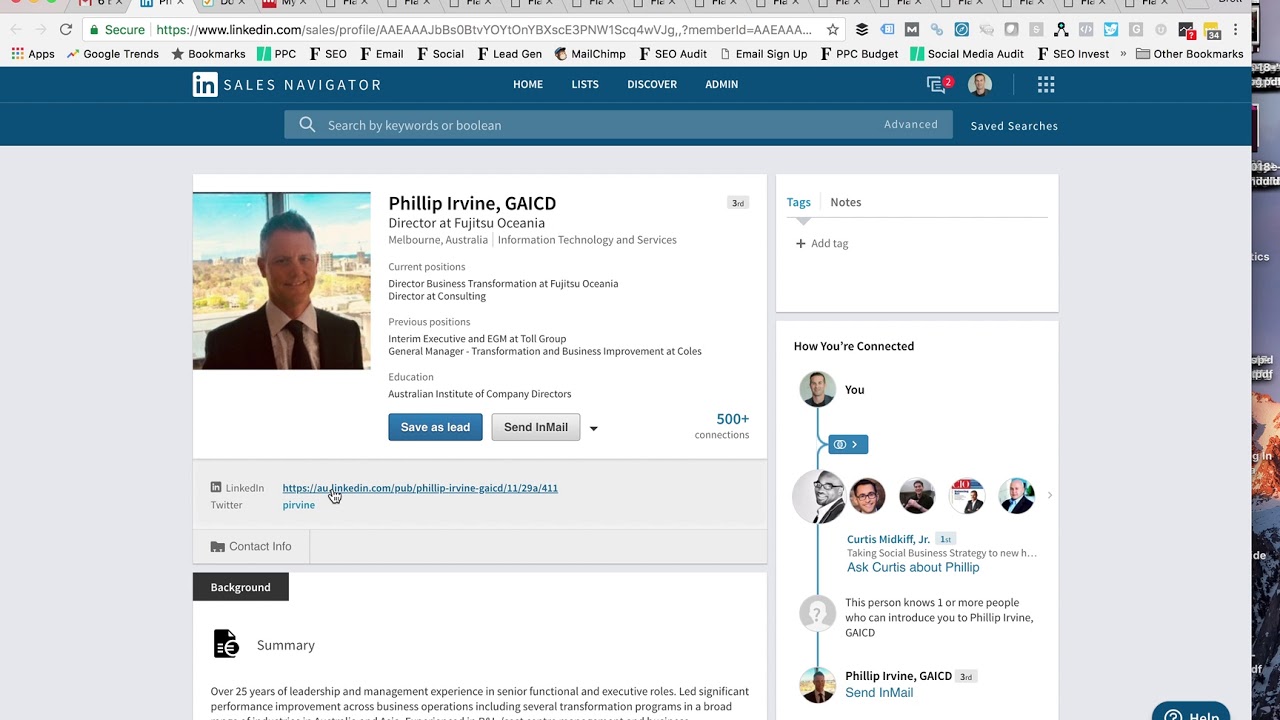Using Sales Navigator For Gmail For Lead Generation