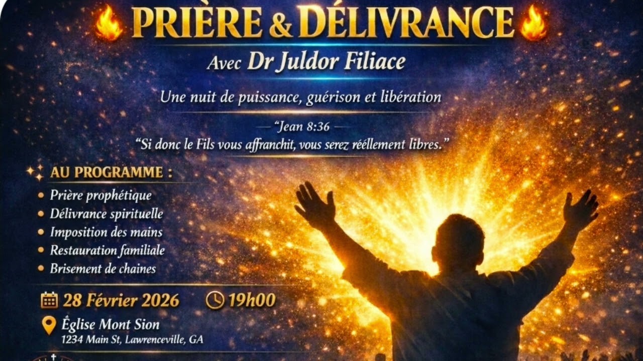 Dr Juldor Filiace. Prière Delivrance