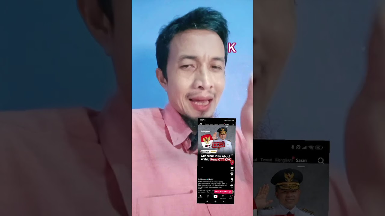 Gubernur Riau Abdul Wahid kena OTT KPK #abdulwahid #ditangkap #gubernurriau #kpk