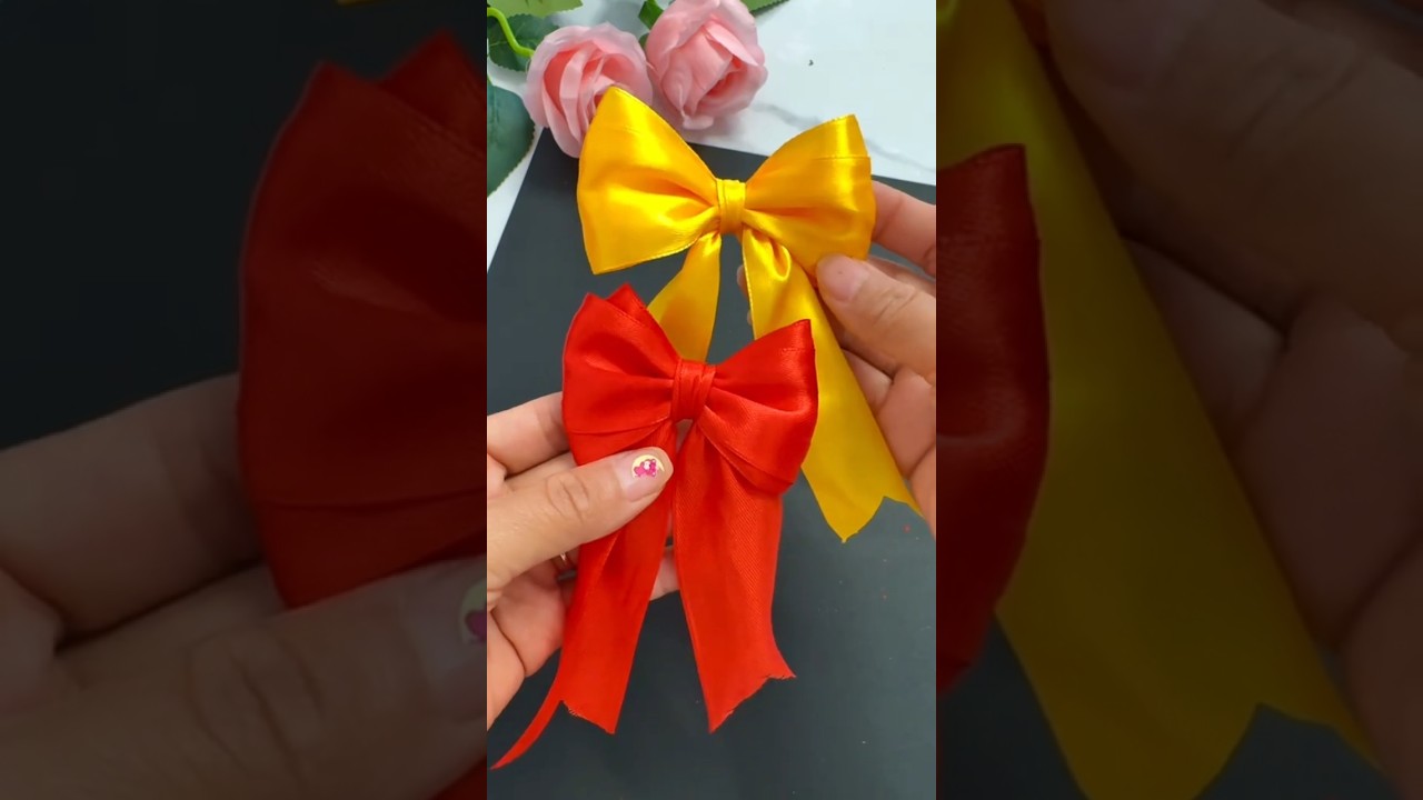 DIY Silk Ribbon Bow | Elegant Handmade Craft #artandcraft #craft #art #diyideas #diy #diyprojects