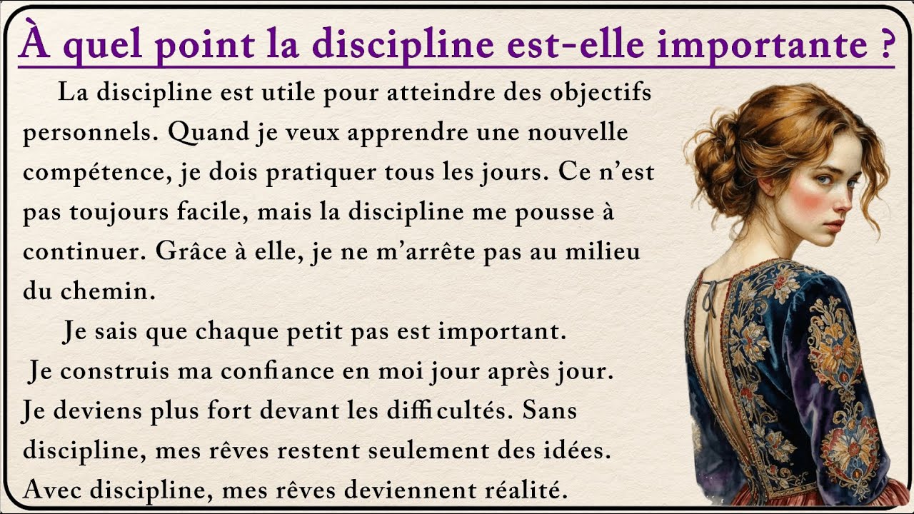 How important is discipline? 💙| Learn French with Simple Story