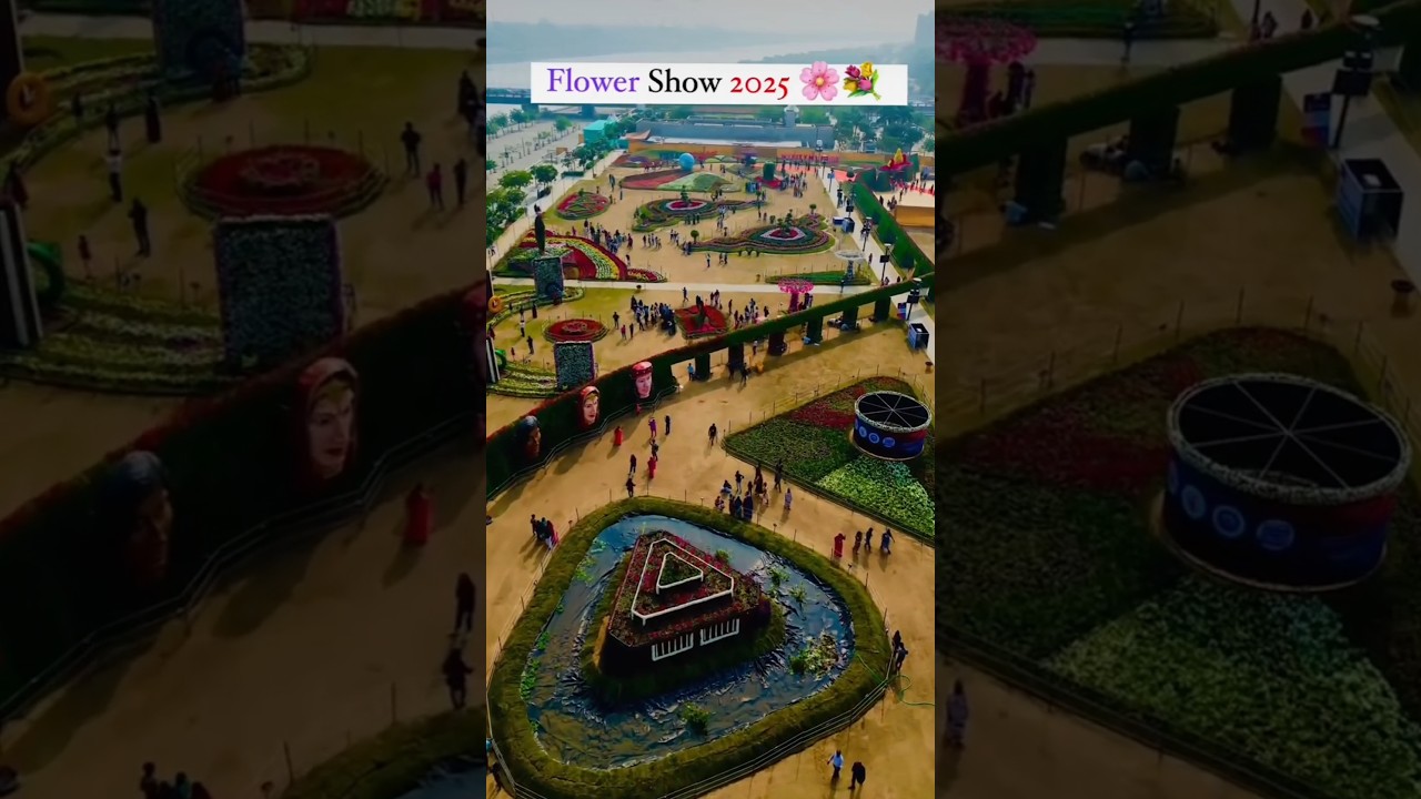 Flower show 2k25 ahmedabad #ahmedabad#flowers#ytshorts#youtubeshorts#shorts  #riverfront#gujarat