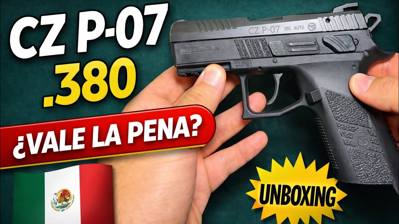 CZ P-07 .380 en México 🇲🇽 | ¿La mejor pistola para defensa del hogar? | Unboxing