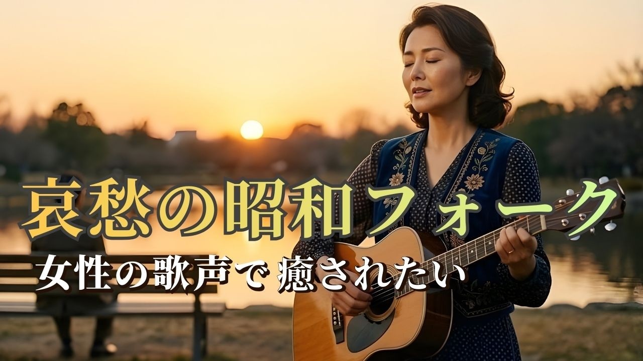 【癒し 女性ボーカル】 哀愁ただよう 昭和フォーク・バラード『優しい嘘の記憶』｜昭和50年代サウンド