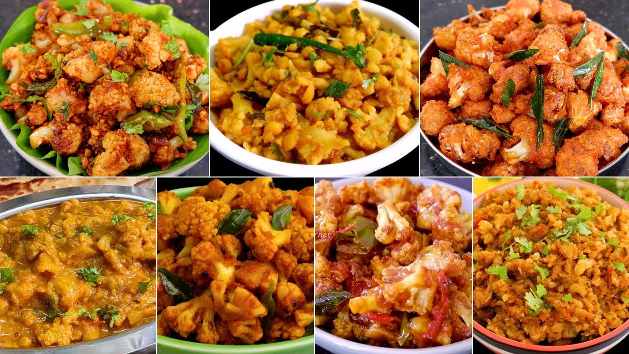 காலிபிளவர்ல 7 சுவைகள் – வீட்டிலே hotel style ருசி! | Cauliflower Side dish Combo in Tamil