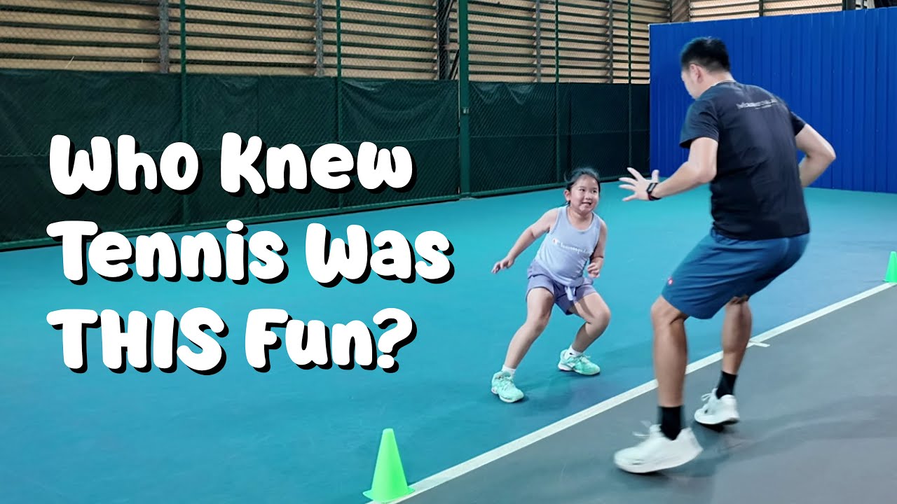 Kids Tennis Training with Coach | Fun Forehand & Backhand Practice + Beach & Gelato Day! 🍦🌊
