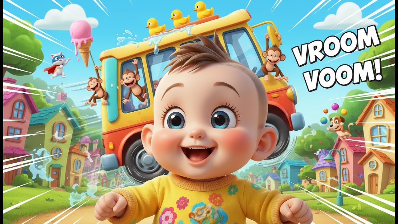 The Silly Bus Ride Remix 🚍🎵 Canción Infantil Divertida de Autobús para Niños