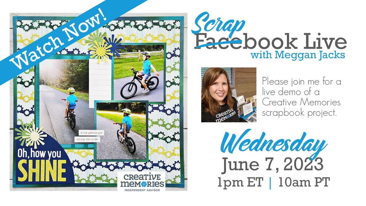 Scrapbook Live with Meggan - June 7, 2023