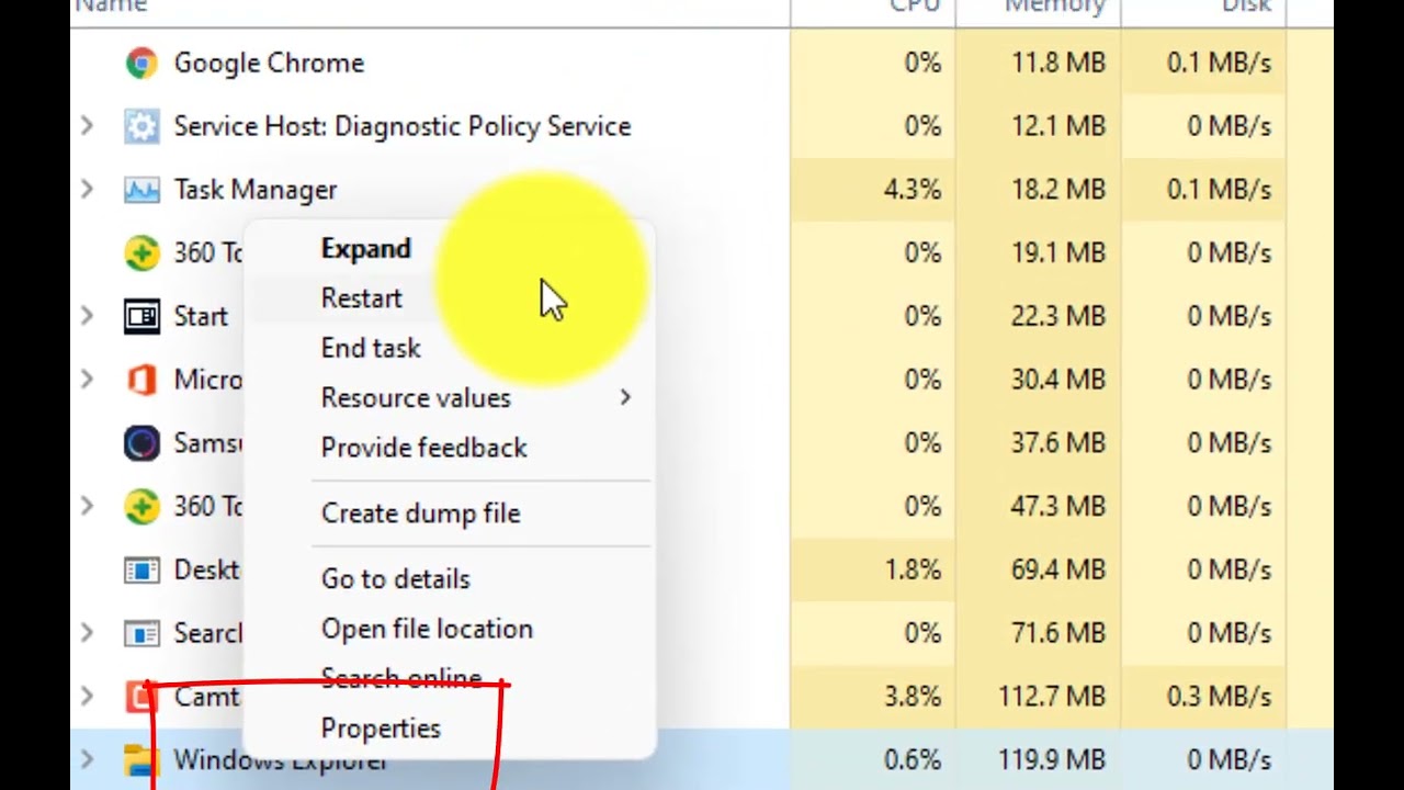 How To Restart Windows Explorer From Task Manager In Windows 7/8/10/11